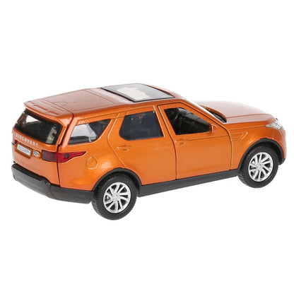 Машина металл LAND ROVER DISCOVERY 12см, открыв. двери, инерц, золотой,в кор. Технопарк в кор.2*36шт