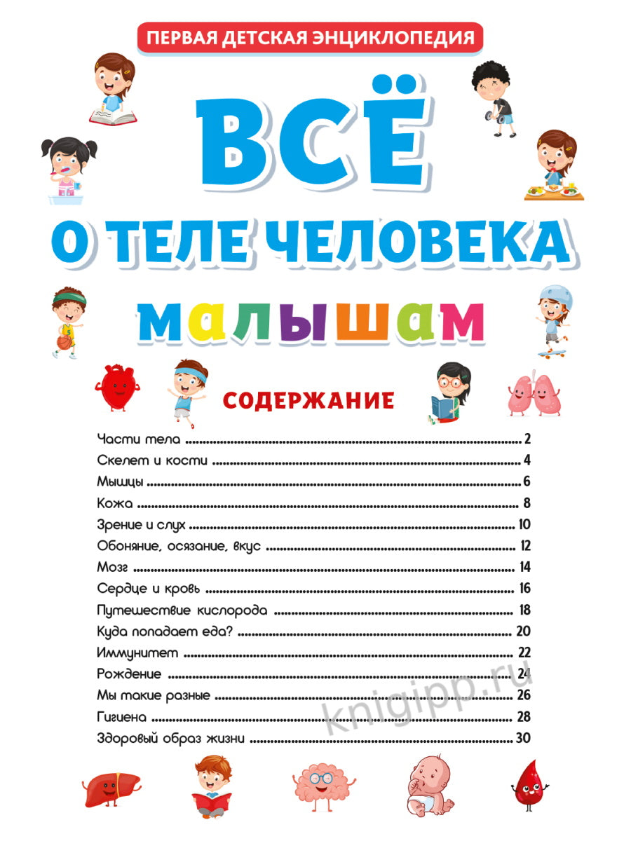 ПЕРВАЯ ДЕТСКАЯ ЭНЦИКЛОПЕДИЯ. ВСЁ О ТЕЛЕ ЧЕЛОВЕКА МАЛЫШАМ