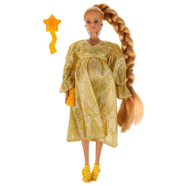 Кукла 29 см София беременная тройней, руки и ноги сгиб, акс, кор КАРАПУЗ в кор.24шт