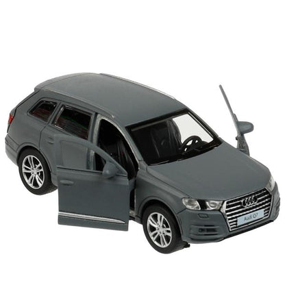 Q7-12MAT-GY336374 Машина металл AUDI Q7 МАТОВЫЙ длина 12 см, двер, багаж, инерц, серый, кор. Технопа
