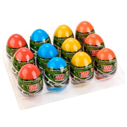 ВОЕННЫЕ МОДЕЛИ "ТЕХНОПАРК" МЕТАЛЛ. 1:72, В АССОРТ. В ЯЙЦЕ В ДИСПЛЕЕ (РУСС. УП.) УП-36ШТ в кор.2*3уп