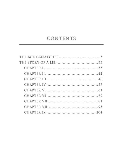 The Body-Snatcher and The Story of a Lie = Похититель трупов и История одной лжи: на англ.яз