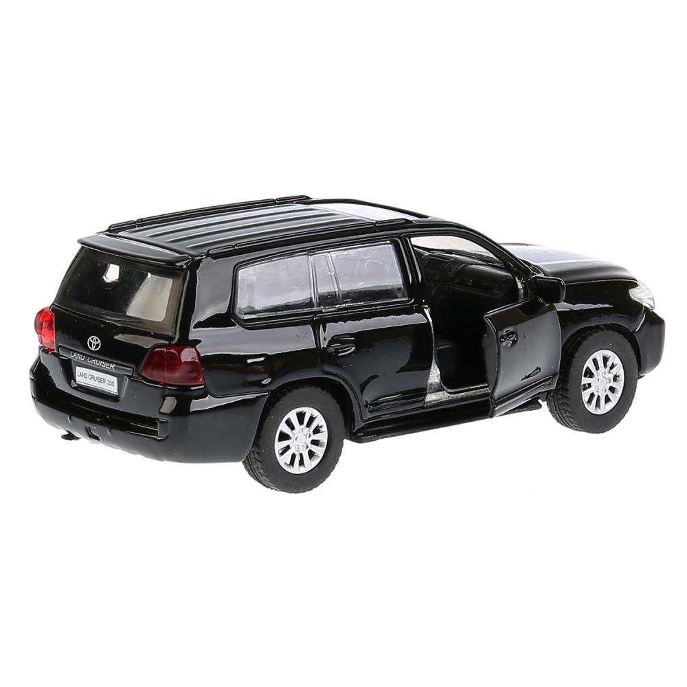 CRUISER-BK 262771 Машина металл TOYOTA LAND CRUISER длина 12,5 см, двери, инерц, черный, кор. Техно
