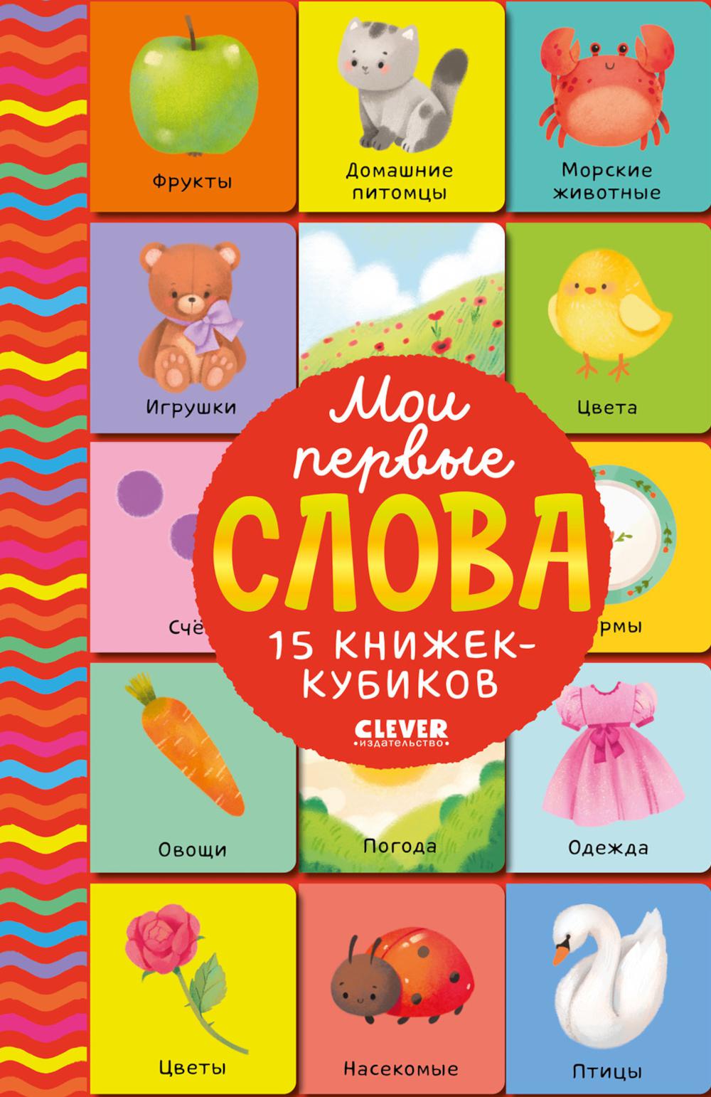 Мои первые слова. 15 книжек-кубиков. Развитие речи