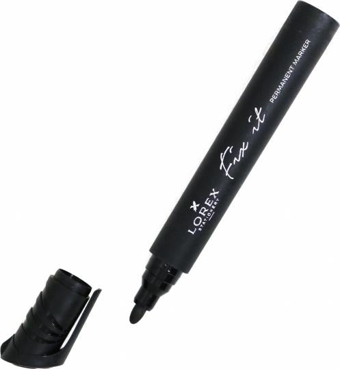 Маркер перм. 4мм черный круглый,LXPMFI-B