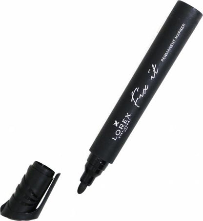 Маркер перм. 4мм черный круглый,LXPMFI-B