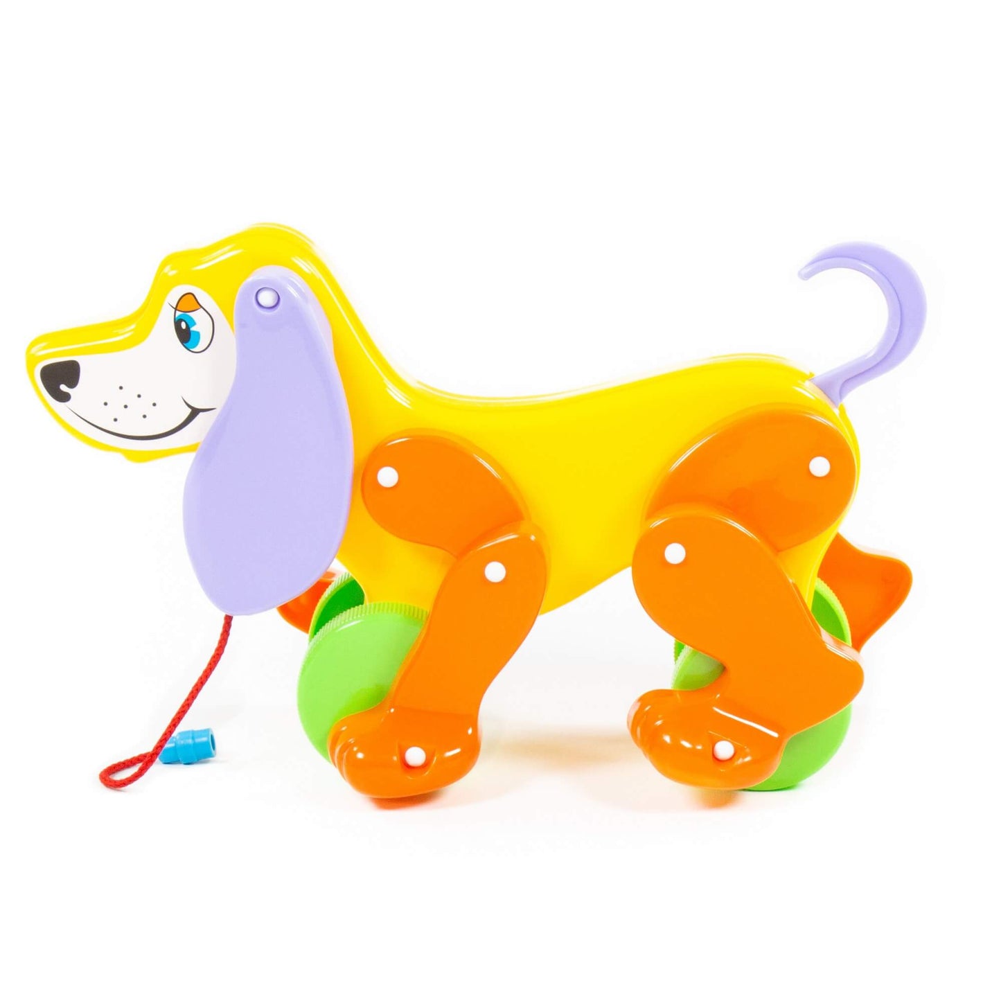 Каталка на веревочке собака "Боби" 30х13х19 см