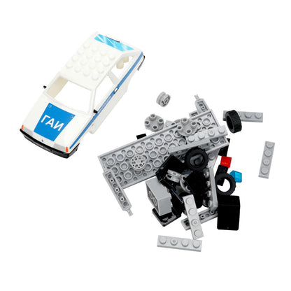 LADA конструктор ваз-2108 МИЛИЦИЯ, 37 дет. (легко собрать) Город мастеров в кор.80шт