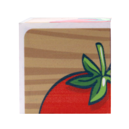 Кубики "Овощи" (без обклейки) 6 шт Детские игрушки