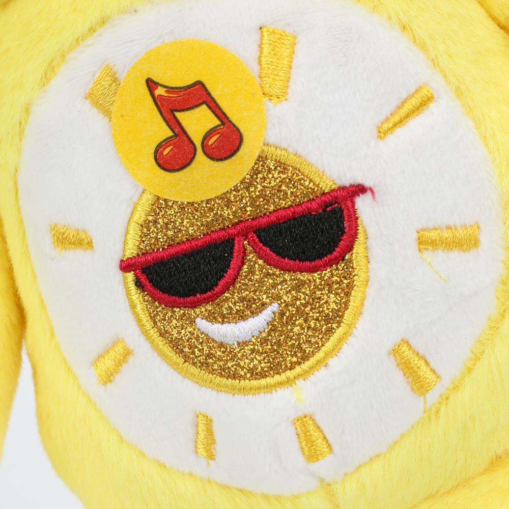 Игрушка мягкая мишка желтый 20см, озвучка. Добрые игрушки в кор.24шт