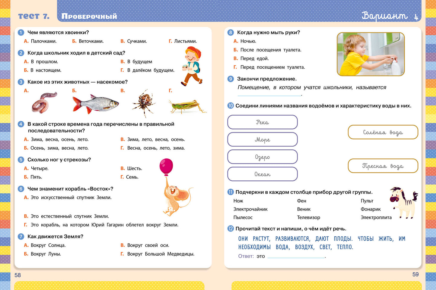 Начальная школа. Тесты. Окружающий мир. 1-2 классы