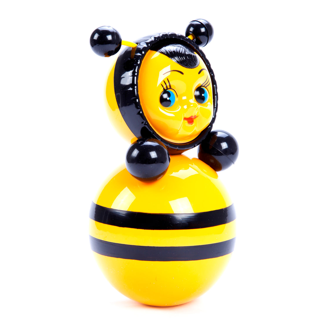 Игрушка-неваляшка Пчелка (22 см) артикул 6С-011 в художественной упаковке, EAN - 4620005410114