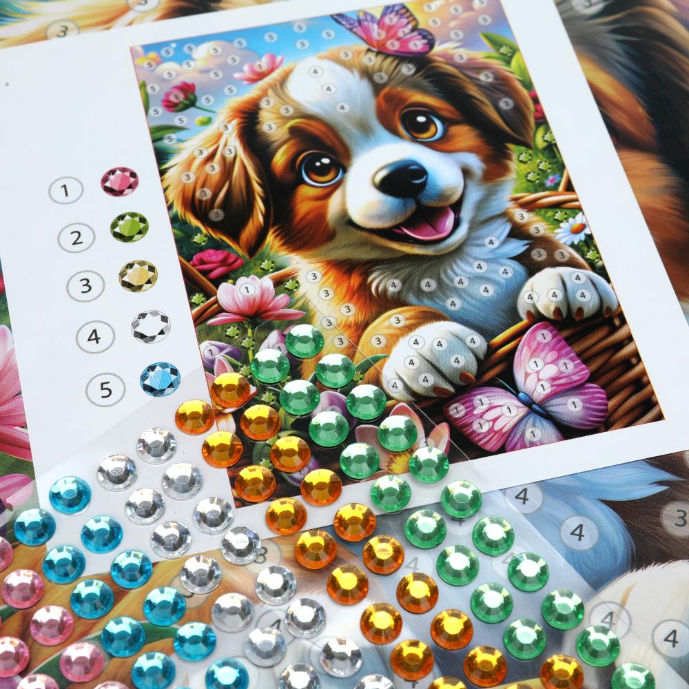 Аппликация стразами в пакете 15*21 МУЛЬТИ АРТ в кор.100шт