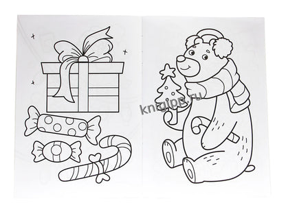 НГ РАСКРАСКИ с новогодними очками. НОВОГОДНИЕ КАНИКУЛЫ