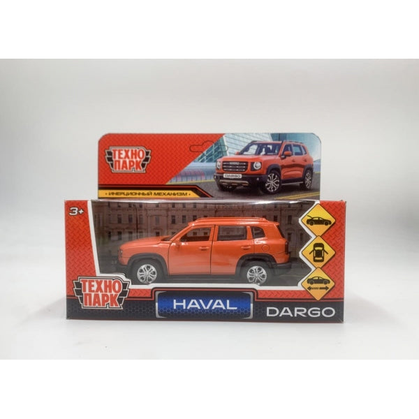 ДАРГО-12-ТК Машина металл HAVAL haval dargo,дл 12 см,дв,багаж,инер, терракотовый, в кор. Технопарк в