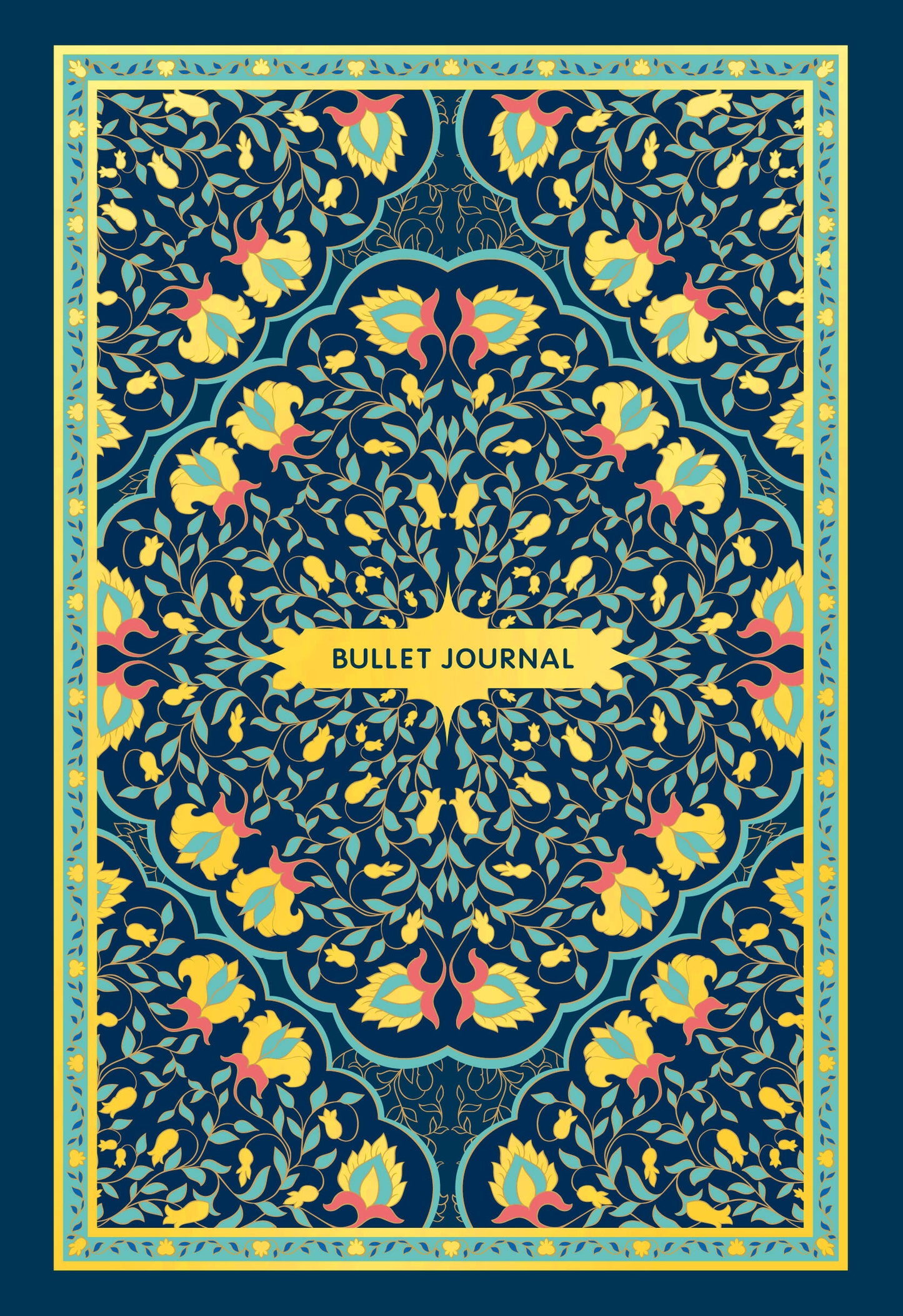 Блокнот в точку: Bullet Journal (ковер золотой, 160 c., с наклейками)