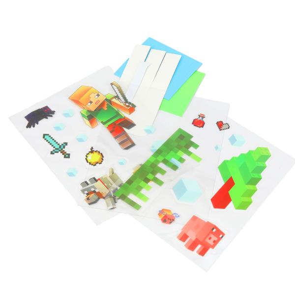 Carte d'autocollants de marque pixel МУЛЬТИ АРТ en cor.50шт