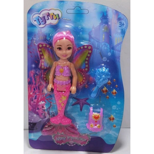 Кукла русалка 16 см, с акс., блист. Тутти в кор.2*240шт