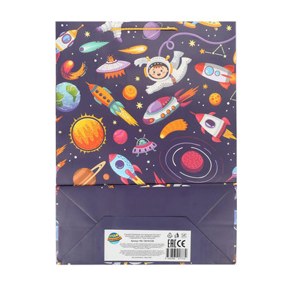 Пакет подарочный МАТОВЫЙ xl,космос,140 гр/м2 ЧУДО ПРАЗДНИК в кор.5*12шт