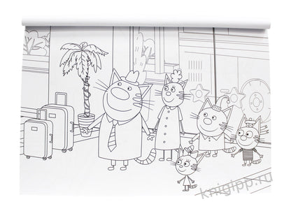 МАКСИ-ПОСТЕР. ТРИ КОТА И МОРЕ ПРИКЛЮЧЕНИЙ