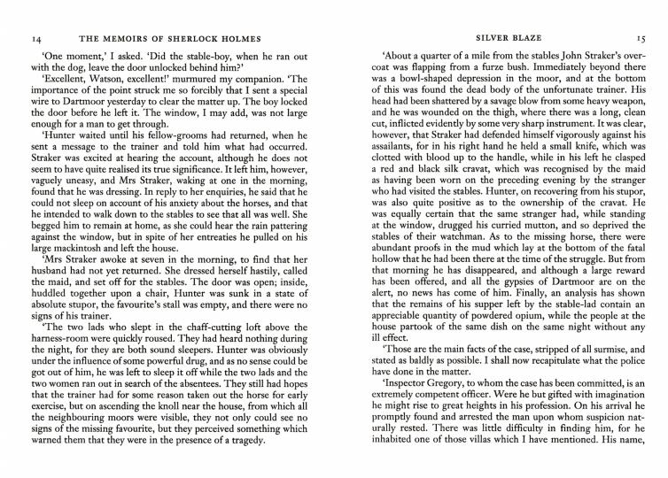 Memoirs of Sherlock Holmes, the (HB)