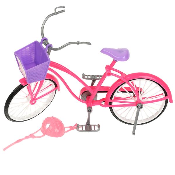 Карапуз. Аксессуары для кукол. Набор "Спорт: велосипед, шлем" для Софии, блист., арт.ACS04-S-BB