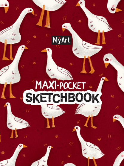 MyArt. Maxi Pocket СКЕТЧБУК. Гусики