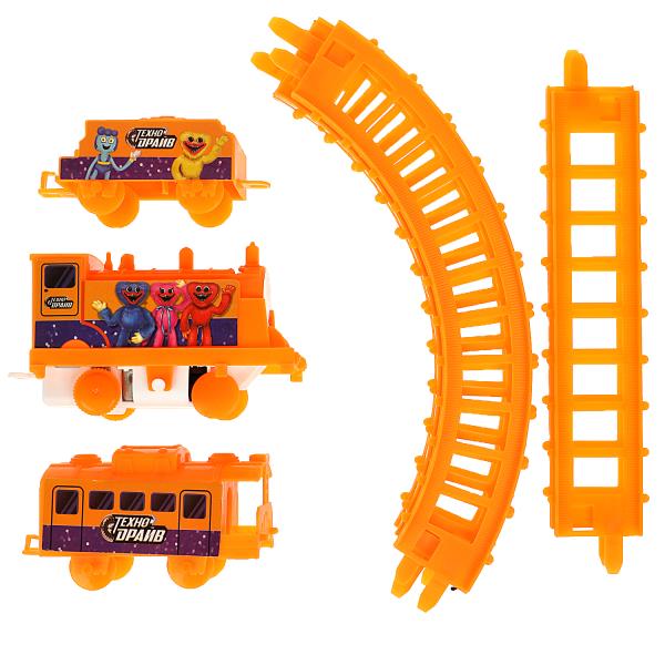 Железная дорога мультяшная длина пути 108, кор.19,5*20*3,5см ТЕХНОДРАЙВ в кор.2*72шт