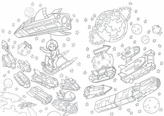 Суперраскраска с любимыми героями. Космос