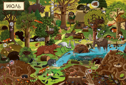 ВВИ. Год в лесу. Найди и покажи (нов.)/Дзюбак Э.