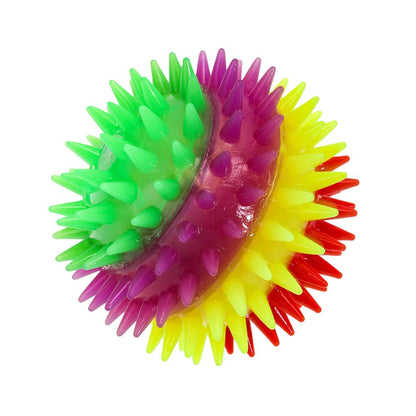 Игрушка жмяка мяч Со светом 6см, цвета в сборе, светодиод 12шт Супер Жим уп-12шт в кор.24уп