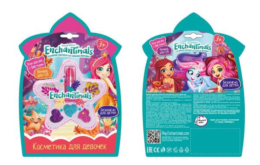 Косметика ДЛЯ ДЕВОЧЕК ЭНЧАНТИМАЛС тени век с блестками помада помада МИЛАЯ ЛЕДИ в cor.2*180шт