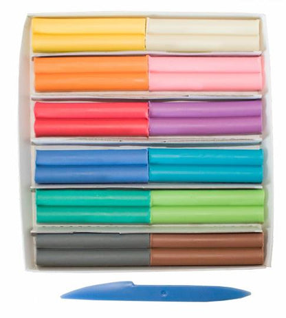 Луч. Пластилин мягкий восковой "Школа творчества" 12 цветов арт.29С 1771-08 /20