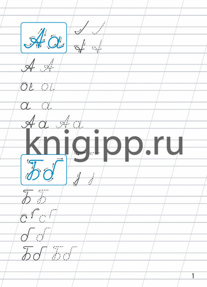 Каллиграфические прописи для мальчиков А5. ПРОПИСНЫЕ БУКВЫ