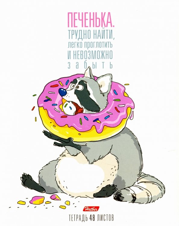 Тетрадь 48л,клетка,Прикольный Енот,5вид,48Т5В1