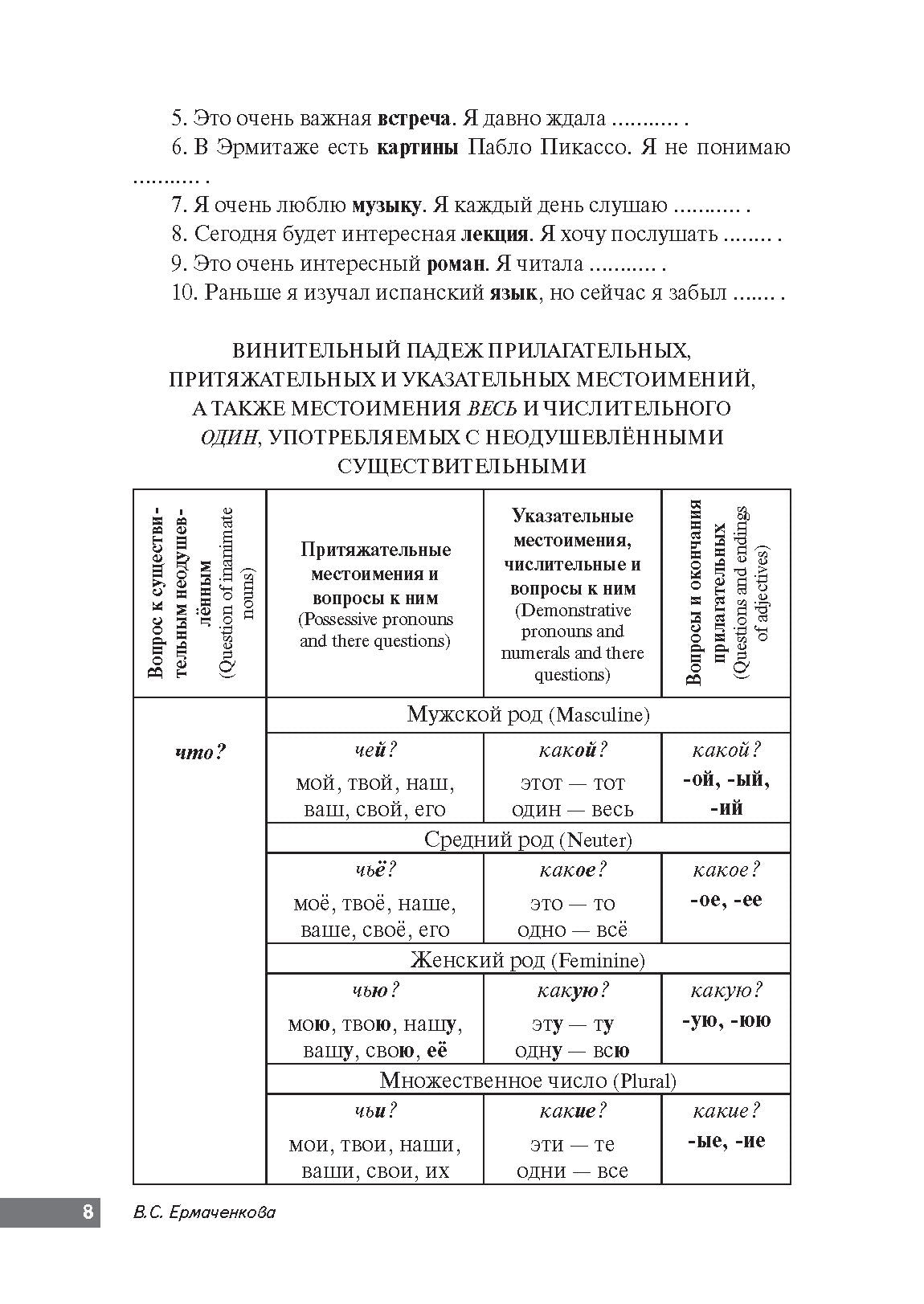 Повторяем падежи и предлоги: корректировочный курс для изучающих русский язык как второй
