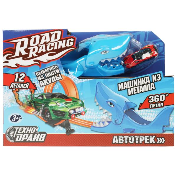 Автотрек петля 360, 1 машинка мет., кор.30*20*9см ТЕХНОДРАЙВ в кор.2*24шт