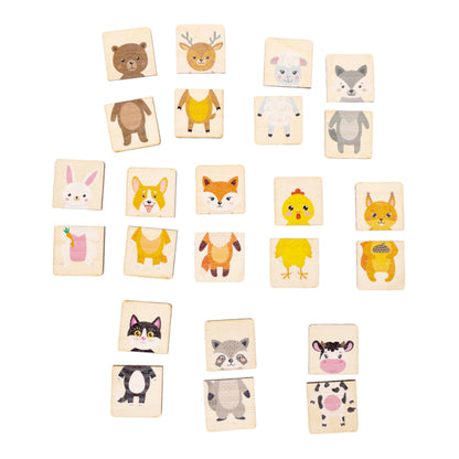Пазлы из дерева "Половинки" Животные