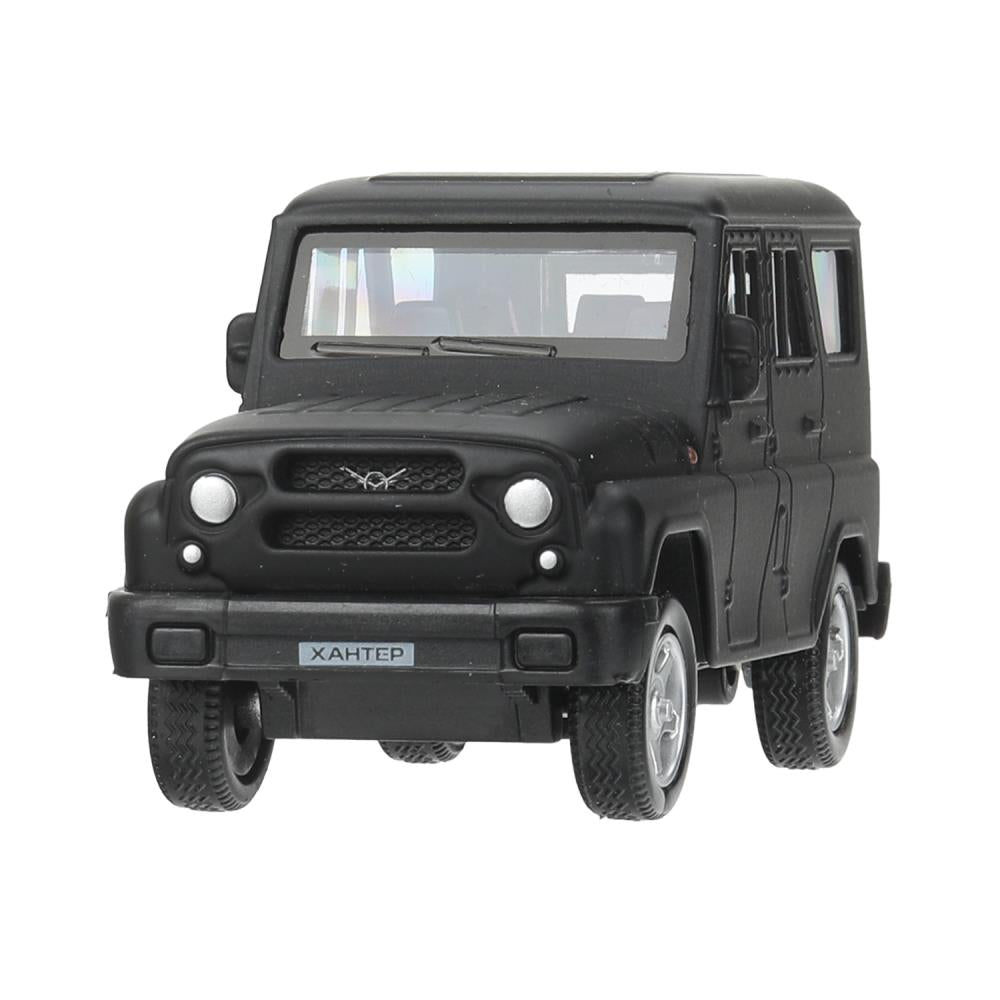 Machine en métal UAZ ХАНТЕР длина 10,5 см, инерция, МАТОВЫЙ черный, кор. Parc technologique dans le cor.2*36шт