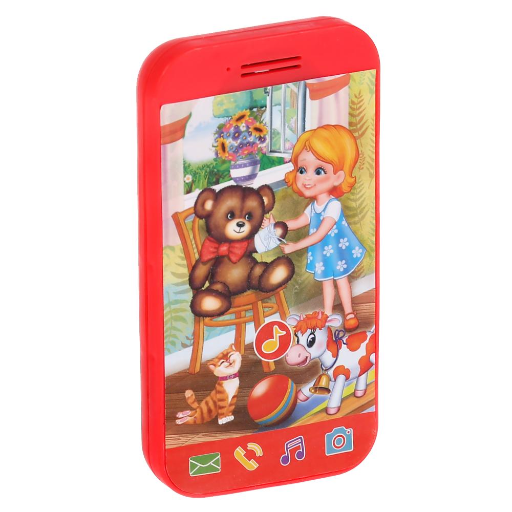 Телефон мини-телефончик. песни на стихи А.Барто. 8 песен,звуки телефона на блистере Умка в кор.180шт