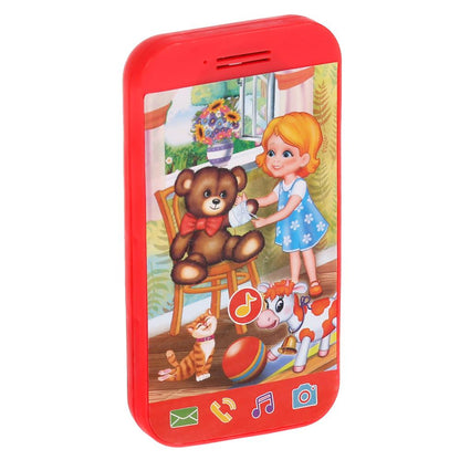 Телефон мини-телефончик. песни на стихи А.Барто. 8 песен,звуки телефона на блистере Умка в кор.180шт