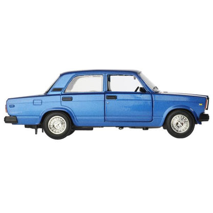 Машина металл светзвук LADA 2107, 17 см, дв., кап.,баг.,инер.,синий,кор. Технопарк в кор.2*12шт