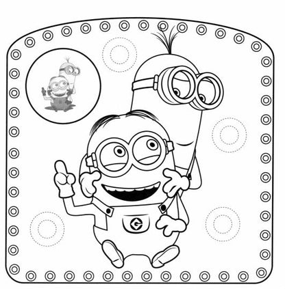 Раскраски-наклейки. Миньоны. Друзья навсегда