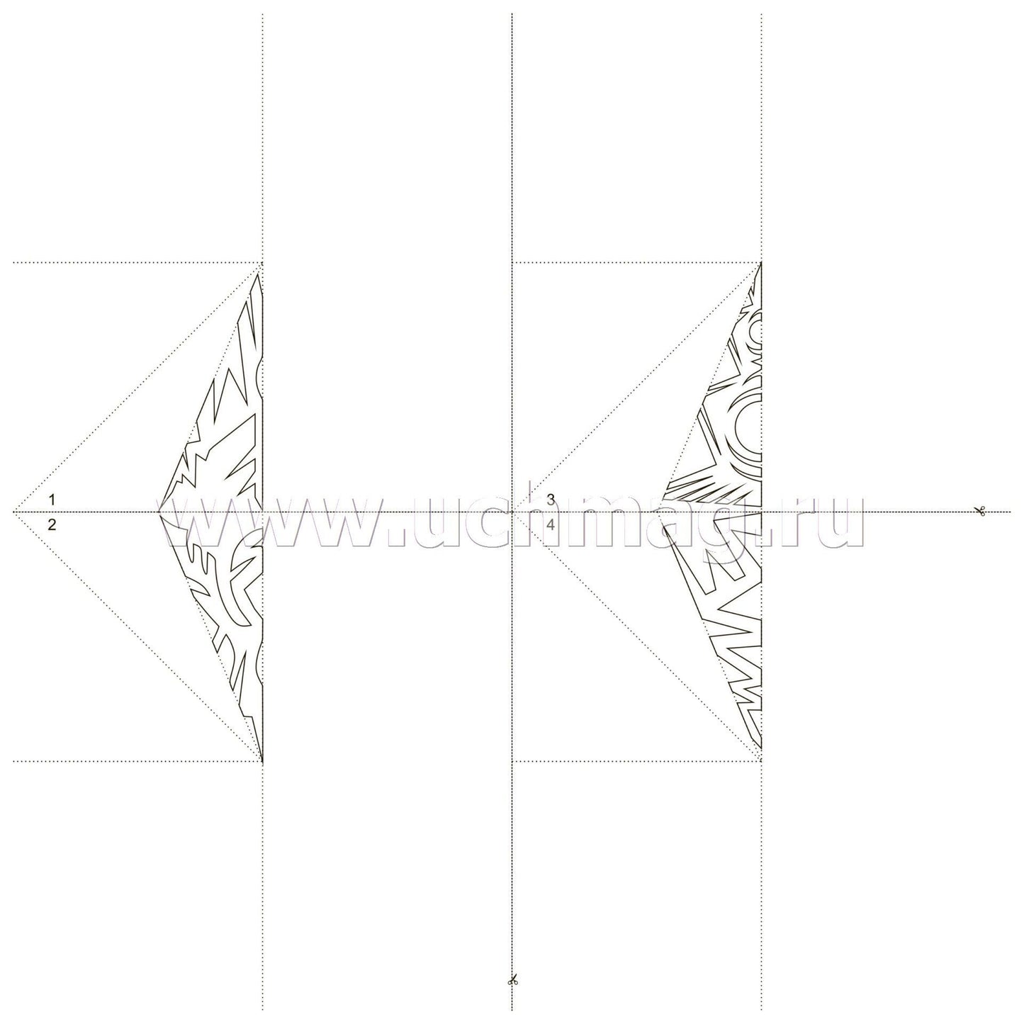 Волшебные снежинки. Новогодний тренд. 24 модели. Набор для вырезания "НОВОГОДНИЕ СНЕЖИНКИ"