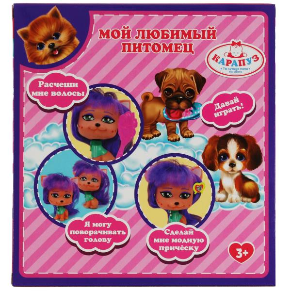 Питомец собака с волосами, акс, кор КАРАПУЗ в кор.2*30шт