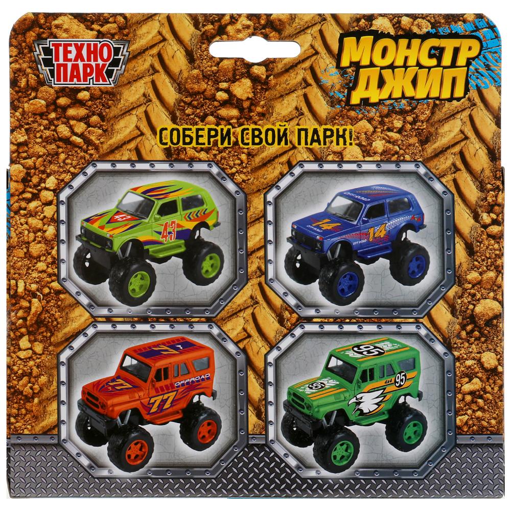 Машина металл свет-звук ДЖИП 13 см, двери, инерц, СПОРТ, кор. Технопарк в кор.2*24шт