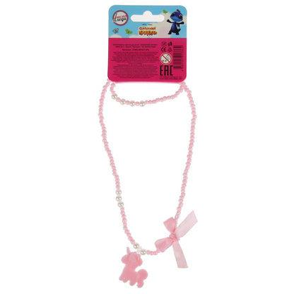 Акс-ры д/девочек СКАЗОЧНЫЙ ПАТРУЛЬ бижутерия (braslet+бусы) единорог МИЛАЯ ЛЕДИ уп-10шт в cor.100up