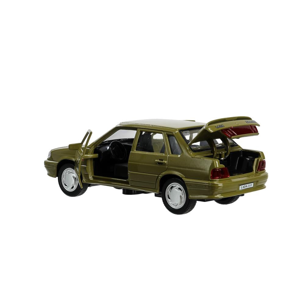 Machine en métal vaz-2115 "samarra" d'une longueur de 12 cm, double, sero-zeleny, cor. Parc technologique dans le cor.2*36шт