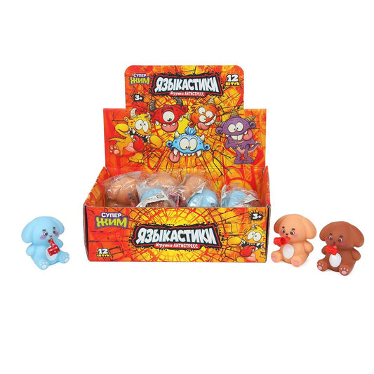 Супер мялка антистресс мялка языковстики,свет Супер Жим уп-12шт в кор.12уп
