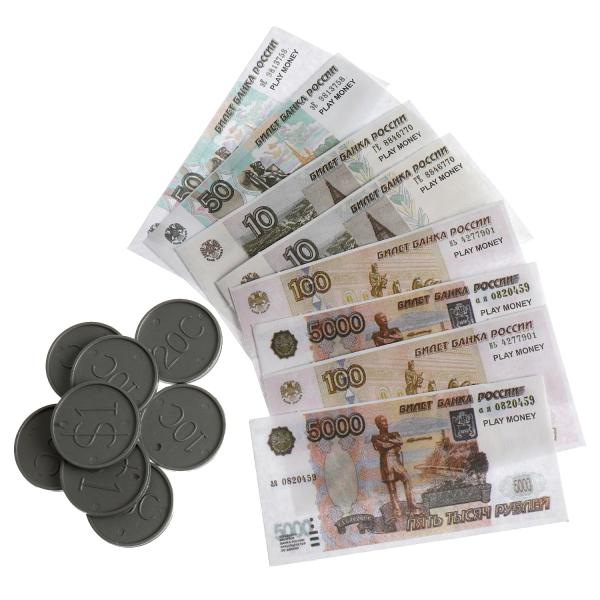 Деньги игровые для кассы, блист.18*30*2см ИГРАЕМ ВМЕСТЕ в кор.2*240шт